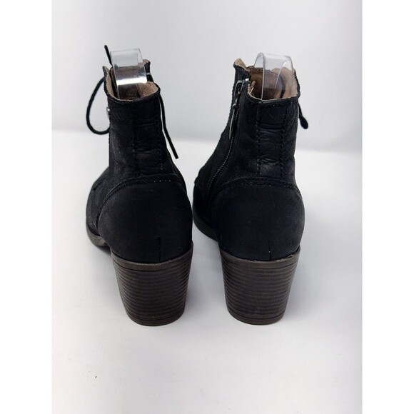 Zamsh Black leather boots bootie EU39 8.5 - Picture 3 of 11